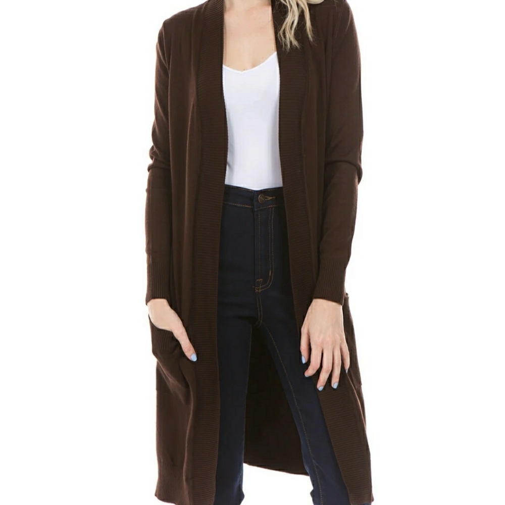 COPY - Women's Long Line Open Cardigan